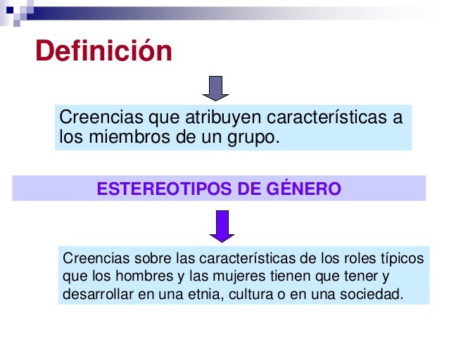 Estereotipos de género julia pérez