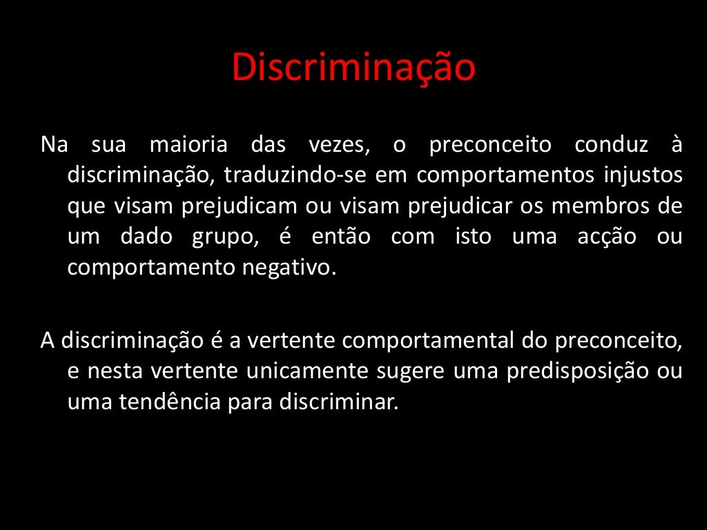 Dê Um Exemplo Que Possa Diferenciar Estereótipo Preconceito E Discriminação