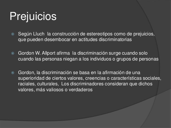 Estereotipos y equidad de genero