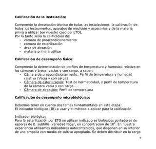 Esterilización Por Eto Validación