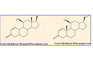 HO                                          HO




     O
                                                   O

3-ceto-11-hidroxi-17-metil-19Nor-androst-1-eno   3-ceto-11-hidroxi-18Nor-pregn-1-eno
 