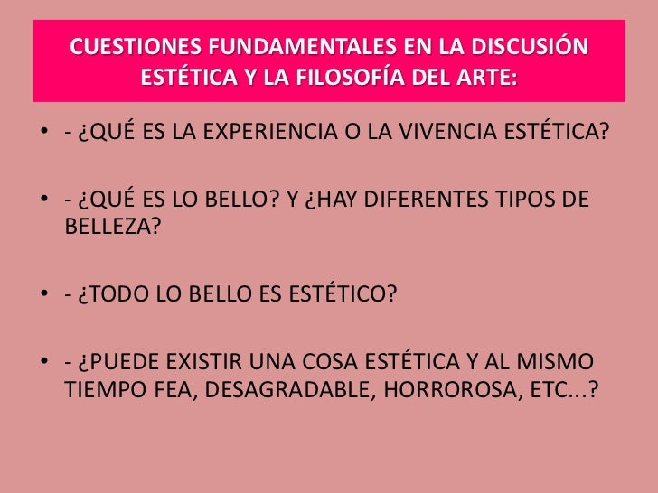 Estetica, belleza y arte