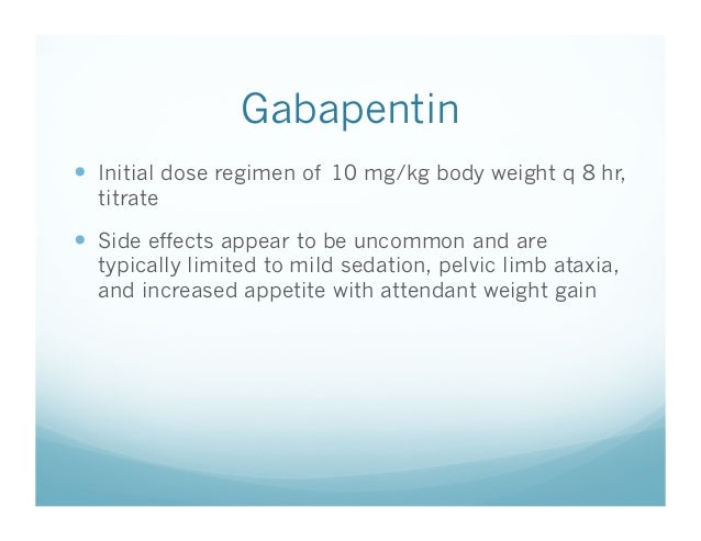 Gabapentin Side Effects In Cats