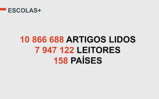 ESCOLAS+



  10 866 688 ARTIGOS LIDOS
      7 947 122 LEITORES
          158 PAÍSES
 