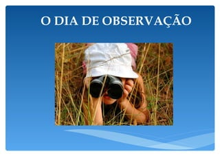O DIA DE OBSERVAÇÃO 