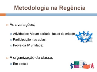 Recursos DidáticosBiologia: citologia/ histologia, do autor Wilson Roberto Paulino. Vol. 1– 1 ed. – São Paulo -  Editora Ática, 2005.Recursos: Material de papelaria, tv pendrive, notebook, data show, xerox, música, caixa de som.