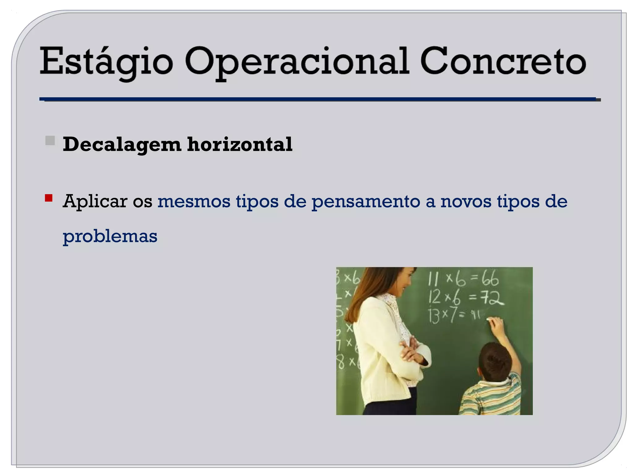  Decalagem horizontal
 Aplicar os mesmos tipos de pensamento a novos tipos de
problemas
 