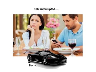 Talk interrupted….
Guards arrive to take
Haman to the party
 