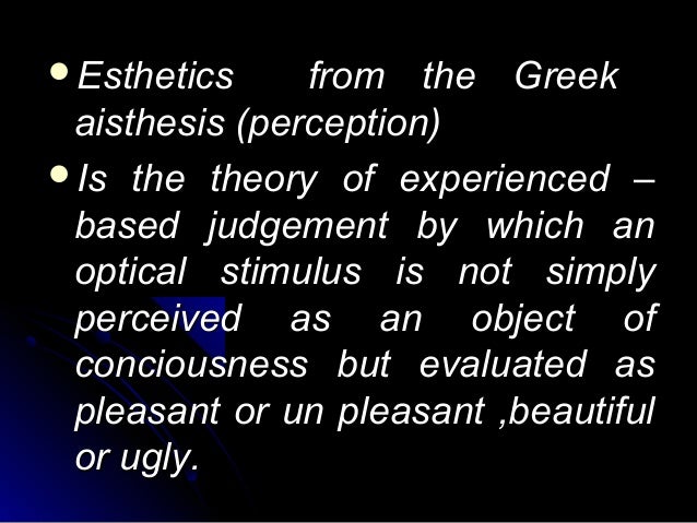 Aisthesis greek