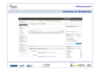 El Blog empresarial


     Artículos en Wordpress




          Colaboran:

12
 