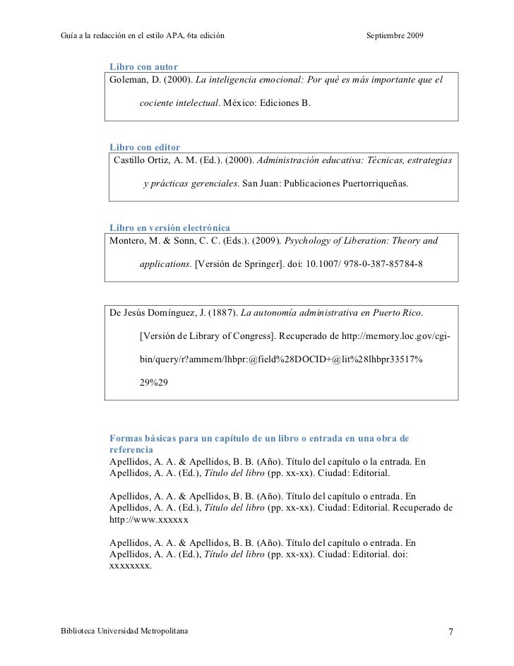 formato apa 6ta edicion happywinner co normas apa 6 edicion