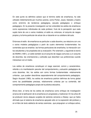 Estilo de enseñanza y modelos pedagógicos | PDF