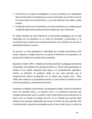 Estilo de enseñanza y modelos pedagógicos | PDF