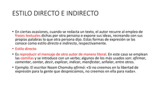 Estilo DIRECTO E INDIRECTO Diferencias Y Ejemplos [con, 48% OFF