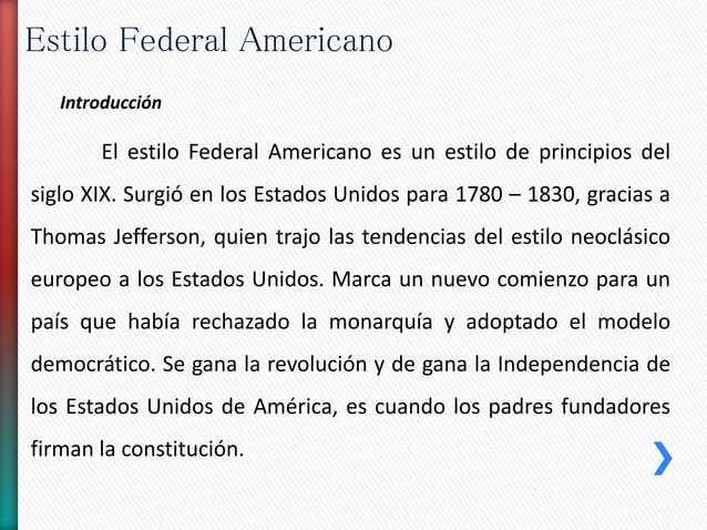 Estilo federal americano
