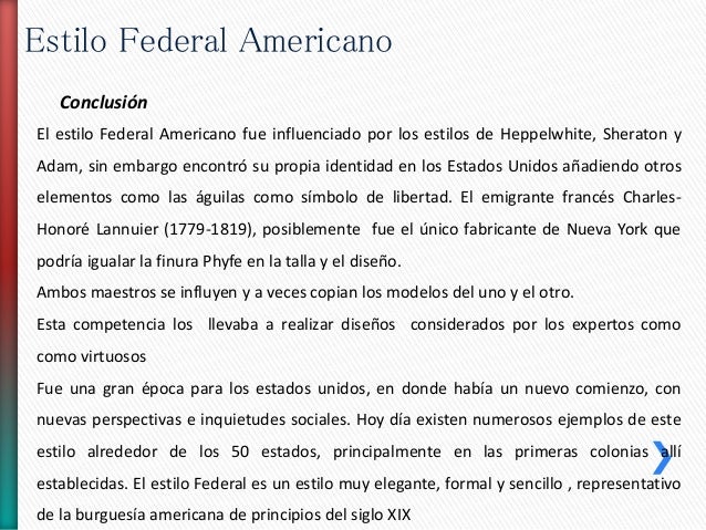 Estilo federal americano