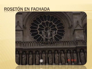ROSETÓN EN FACHADA
 