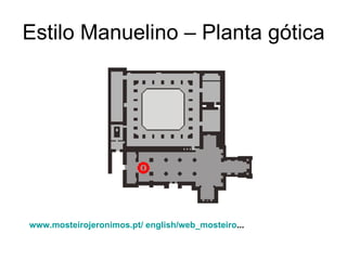 Estilo Manuelino – Planta gótica www.mosteirojeronimos.pt /  english / web_mosteiro ...   