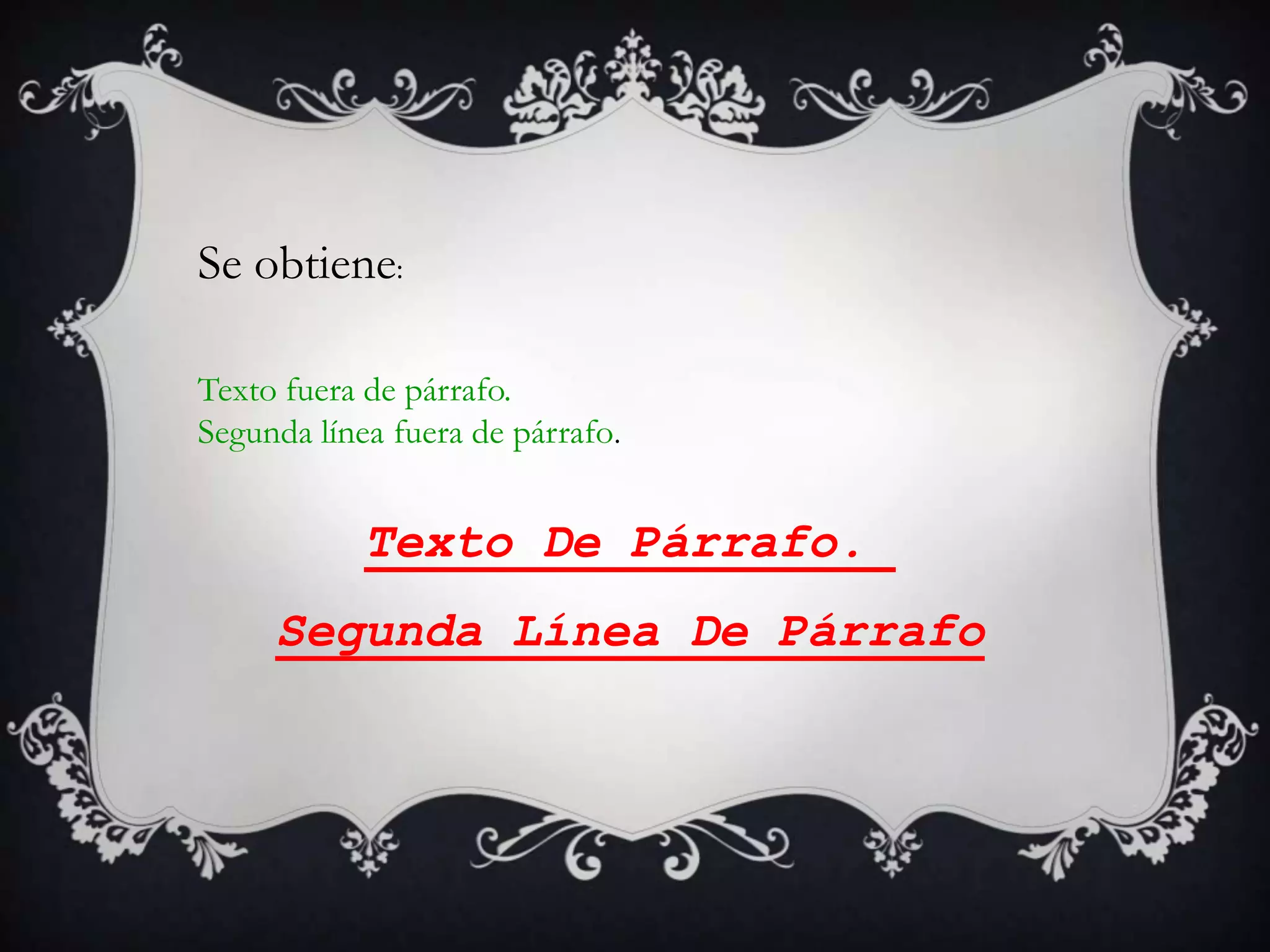 Se obtiene:

Texto fuera de párrafo.
Segunda línea fuera de párrafo.


            Texto De Párrafo.
     Segunda Línea De Párrafo
 