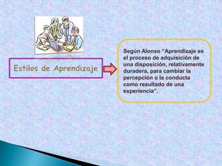 L a coherencia o continuidad a través de las personasEstilos de EnseñanzaSe pueden ceñir al de la actitud del profesor ante la materia y ante los propios alumnos. Surgen 3 estilos de aprendizaje:Directivo o autocrático: impone, protege, doctrina