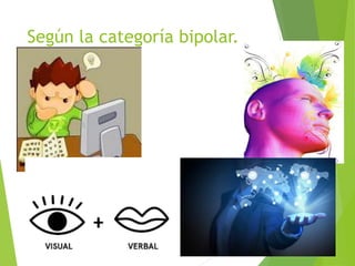 Según la categoría bipolar.
 