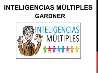INTELIGENCIAS MÚLTIPLES
GARDNER
 