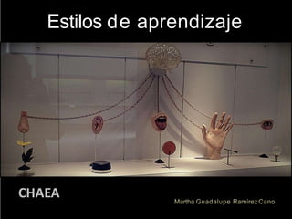 Estilos de aprendizaje
CHAEA Martha Guadalupe Ramírez Cano.
 