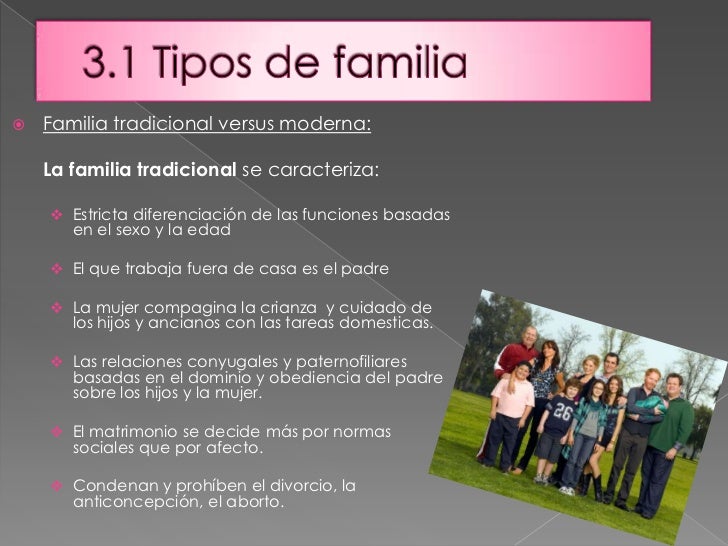 Tipos y estilos de Familias y su repercusión en la Educación