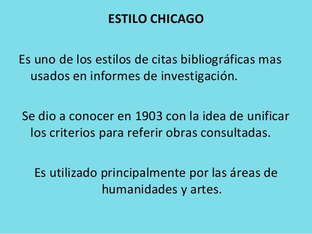 Estilos de referencias