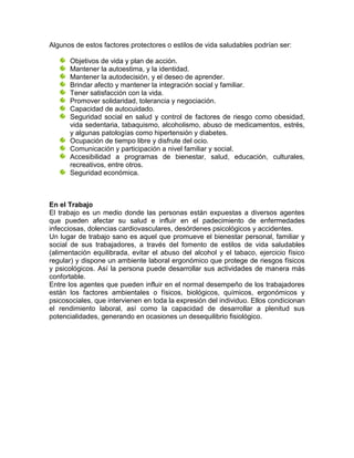 Estilos De Vida Saludable