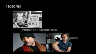 Factores
PIONEROS / EXPONENTES
Ron Arad Tom Dixon
Crisis del Petroleo
 