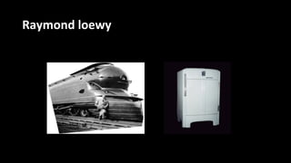 Frigorífico ColdspotLocomotora
Raymond loewy
 