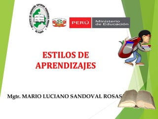 Mgtr. MARIO LUCIANO SANDOVAL ROSAS
ESTILOS DE
APRENDIZAJES
 