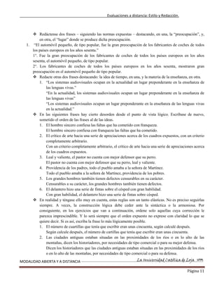 Estilo y redaccion  primer bimestre