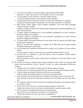 Estilo y redaccion  primer bimestre