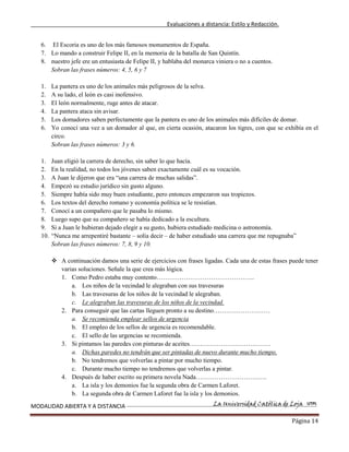 Estilo y redaccion  primer bimestre