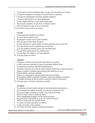 Estilo y redaccion  primer bimestre