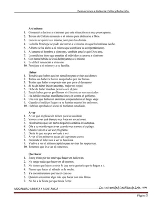 Estilo y redaccion  primer bimestre