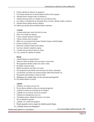 Estilo y redaccion  primer bimestre