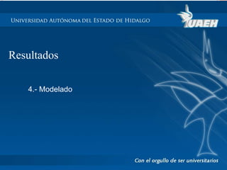 Resultados 
4.- Modelado 
 