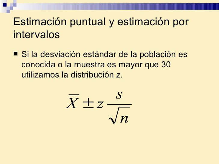 Estimación e intervalos de confianza