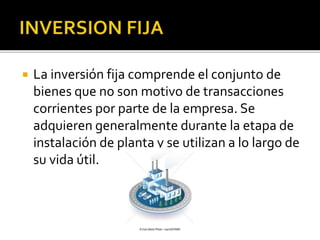Estimacion de la inversion fija y capital de trabajo | PPTX