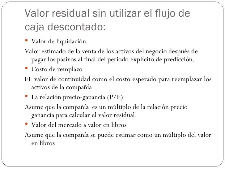 Estimando el valor_residual
