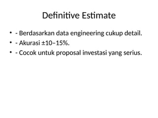 Estimasi_Capital_Cost pada Teknik kimia.pptx
