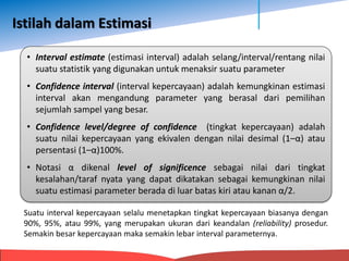 Estimasi Parameter (Teori Estimasi) | PPT