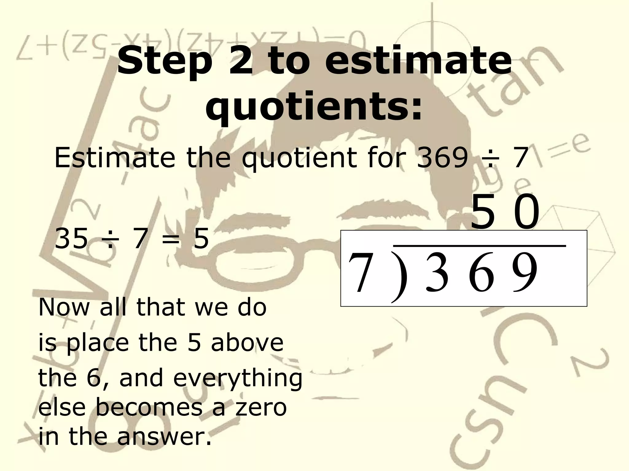 Estimate Quotients PPT Free Download estimate-quotients-ppt-free-download
