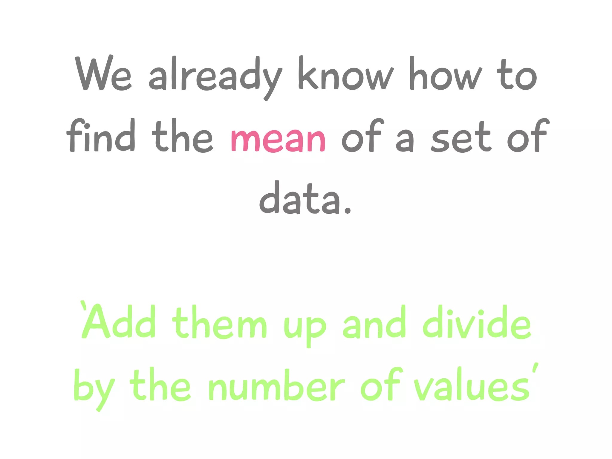 Estimated Mean Presentation