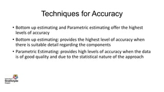 Estimating in Project Scheduling | PPTX