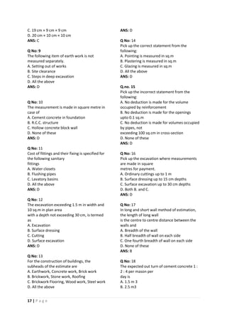 Estimating and costing complete note | PDF