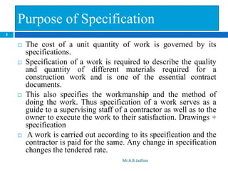 estimating and costing specification ppt -.pptx